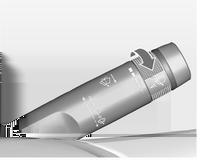 Instrument och reglage 91 Vindrutetorkare/ vindrutespolare Vindrutetorkare Inställbart torkningsintervall Torkautomatik med regnsensor 2 = Snabb 1 = Långsam P = Intervalltorkning = Av För ett enkelt