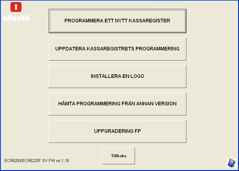 ANVÄNDA ECR HJÄLPPROGRAMVARA FÖR PROGRAMMERING ECR programmeringsverktyg gör att användaren kan programmera kassaregistret från datorn och omfattar följande driftsmiljöer.