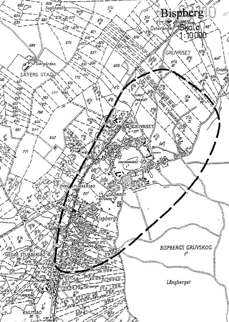 Motivering av riksintresset Bispberg W 110 I Riksantikvarieämbetets motivering till riksintresset Bispberg beskrivs området som en Gruvmiljö med väl bevarade industrihistoriska anläggningar från