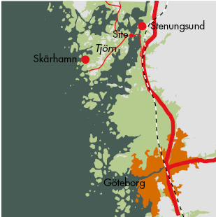 Tjörns Kommun Ligger på en ö ca en timme norr om