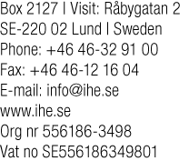 VÄRDET AV FORSKNING OCH NY MEDICINSK TEKNOLOGI FÖR HJÄRT KÄRLSJUKDOM EN STUDIE UTIFRÅN EXEMPLET ISCHEMISK HJÄRTSJUKDOM Adam Lundqvist, Ulf Persson & Katarina Steen Carlsson IHE - Institutet för