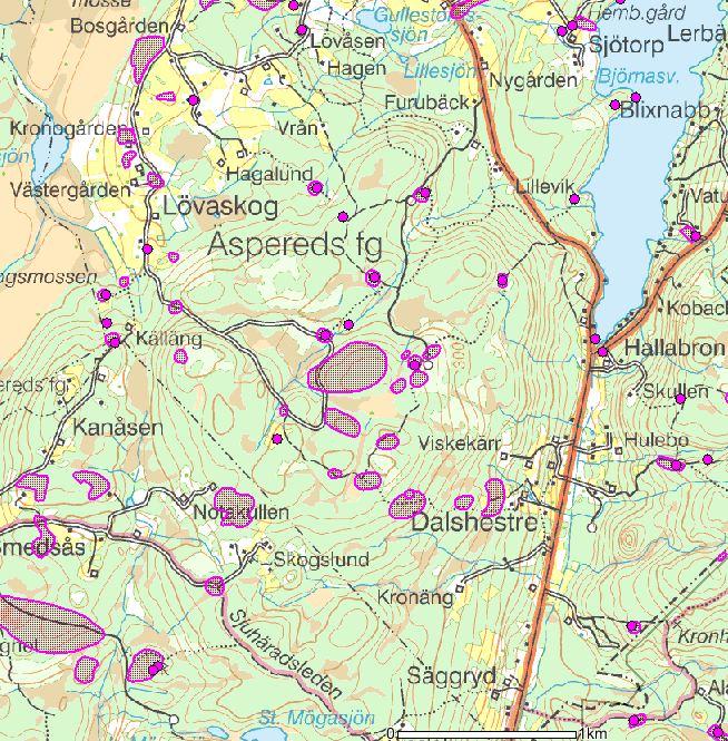 Etableringsområdet utnyttjas främst av närboende för normalt friluftsliv såsom skogspromenader och svamp- och bärplockning.