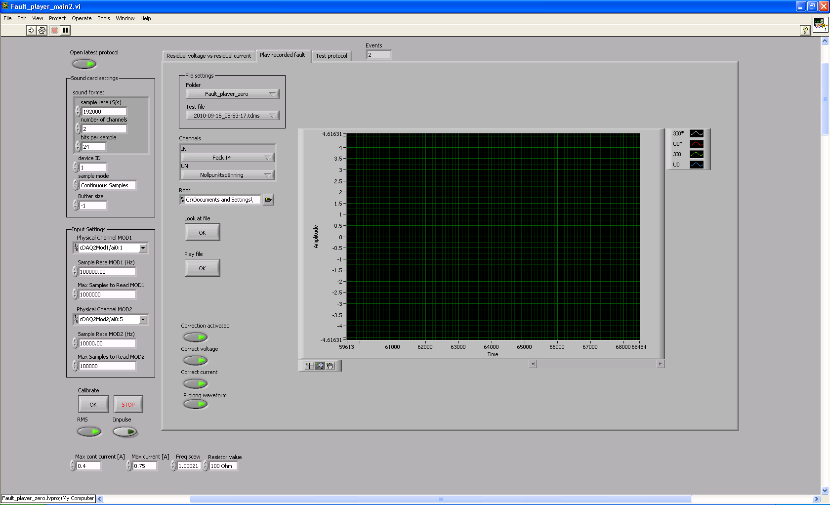 Bilaga D Bilaga D 1 Frontpanel datorgenerarade sinussignaler