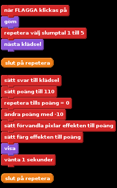 Nu måste vill lägga till spritearna som spelaren ska kunna klicka på. Duplicera huvudspriten och dra kopian till det nedre vänstra hörnet av scenen. Byt namn på spriten till svar1.