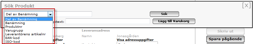 Brukaren: Förskrivare: Annan: Aktuell brukare med telefonnummer. Om telefon saknas måste detta kompletteras. Det telefonnr som anges uppdaterar även brukarregistret (Telefonnr 1).