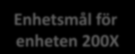 Mål - processen Vad vill vi uppnå 200X? Vad är huvudmålen? Vad är viktigt hos oss?