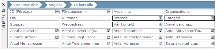 Skapa ny fråga Med Biztool Select kan du skapa nya frågor till de redan befintliga standardfrågorna som medföljer.