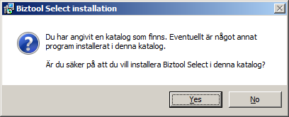 3. Välj i vilken katalog du vill installera programmet.