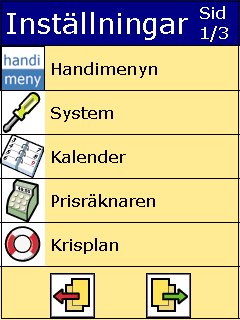 4 Anpassa Handi/Handifon 4.1 Inställningar Handi/Handifon går att ställa in på många olika sätt för att passa en viss brukare.