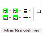 7 Ribbonflik Ritningsstart Symbolskala OBS! Symbolskala måste sättas i varje fil innan man börjar rita med NTItools VVS! Öppna Ritningsstart och aktivera utskriftsskalan. Dvs.