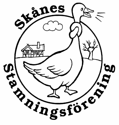 Skånes stamningsförening Nyhetsbrev februari 2012 årgång 13 nr 1 Hej medlemmar! Hoppas det nya året har börjat bra för er alla!