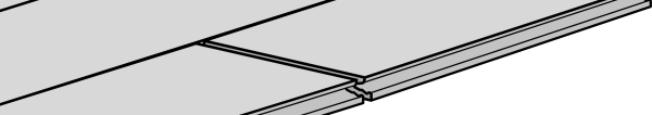 (illustration 9A 9B 9C) 9A 9B 9C Under dörrkarmar Såga bräderna så att det efter läggningen finns en expansionsfog på minst 7-15 mm.