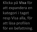 Här anges också krav på lämplig arbetslivserfarenhet, utbildning och lämpliga personliga egenskaper för medarbetarens befattning.