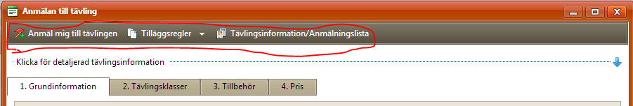 När du har gjort din sortering och fått fram tävlingen finns det två kolumner till vänster om tävlingen.