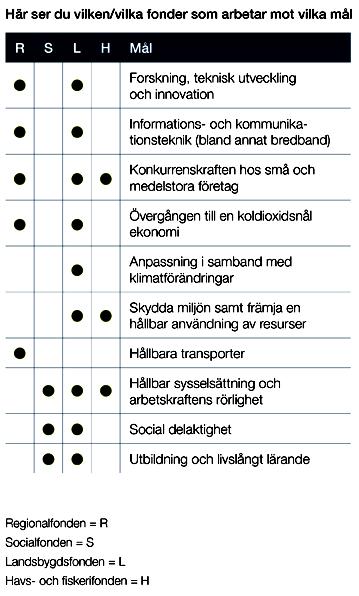 Multifounding Jordbruksverket har tilldelat vårt område utvecklingsmedel från tre av fyra fonder: - Landsbygdsfonden - Regionalfonden - Socialfonden Havs & Fiskerifonden hade begränsade medel och