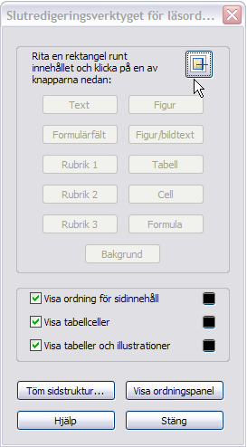 Up Reading Order. Oavsett hur du vill arbeta så ska du kontrollera och eventuellt korrigera två saker: Att texter, bilder etc.