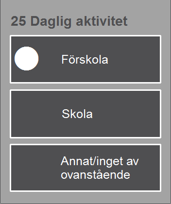 Skriv ut sidorna 18a, 18b och 18c med Skriv ut-funktionen, se kapitel 3.9.1. Skriv ut listan för mat och listan för dryck med Skriv ut-funktionen, se kapitel 3.9.1. Listan för mat ska fästas på baksidan av sida 18a och listan för dryck ska fästas på baksidan av sida 18b.