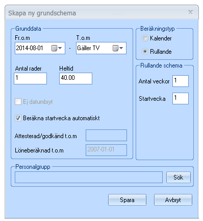 ATT SKAPA ETT GRUNDSCHEMA. OBS! Läs sakta igenom meningarna steg för steg och gå inte för fort fram. 1.