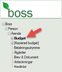 33 (123) 6. Budget Till varje ärende hör minst en budget men det är möjligt att kopiera eller lägga till flera budgetar i ett ärende.