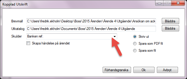 84 (123) Du kan även justera texten i brevmallseditorn. Tänk på att tabstopp inte följer med till nästa stycke.