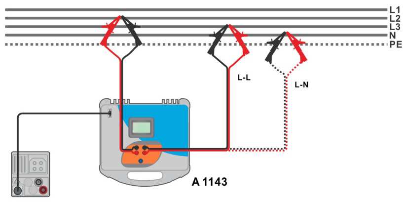 Metrel MI3152 side 102 7.12 Z line mω Högprecisions ledningsimpedans och prospektiv kortslutningsström Figur 7.