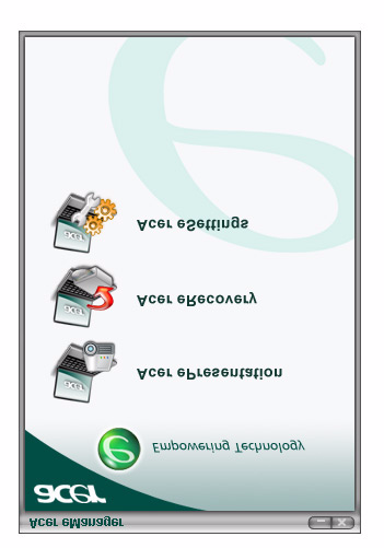 19 Användning av systemets tillbehör Acer emanager Acer emanager är en innovativ programvara utformad för vanligen använda funktioner.