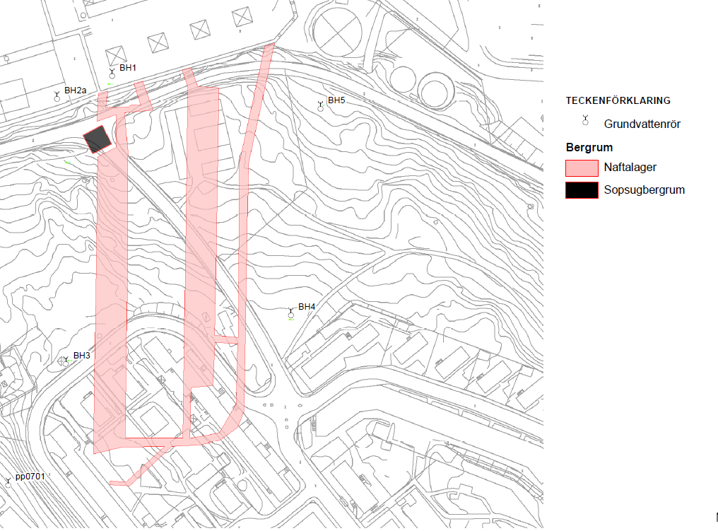 således som ett infiltrationsmagasin för vatten för att upprätthålla grundvattenytan i berg kring naftalagret (Veidekke, 2015).