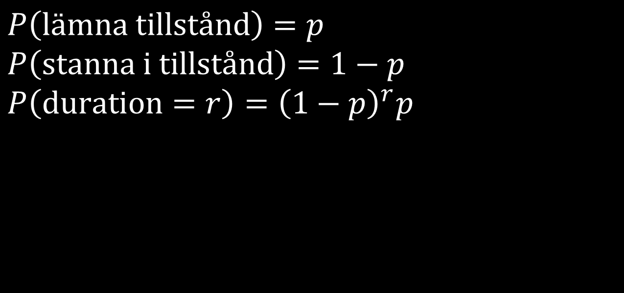 Tillståndssekvenser (durations) p