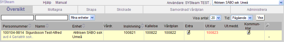 Meddelande om kommunklar 2015-02-27 När utskrivningsklardatum angivits av slutenvården kan kommunen ange det datum som de tidigast kan ta hem patienten genom att skicka ett meddelande om kommun klar.