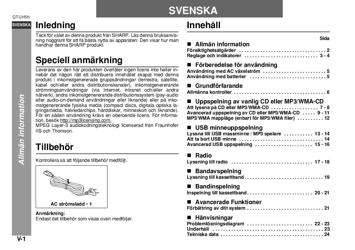 Du hittar svar på alla dina frågor i instruktionsbok (information, specifikationer,