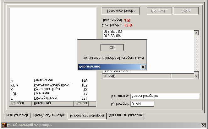 I det här exemplet saknar 435 kunder av 1210 en kategori. Om man tycker att alla dessa kategorilösa kunder ska tilldelas den valda kategorin trycker man på knappen Gör urval.