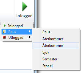 Visionutveckling 13 Klicka på någon av ikonerna för att starta en funktion eller komma till en annan del av Vision 80/20.