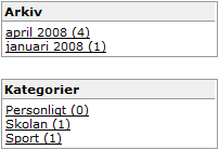 5.2.2. Läsa bloggar Alla deltagare i systemet kan ha en egen blogg. Om någon har en blogg syns namnet på denna i Blogg-kolumnen på deltagarsidan. Klicka på bloggnamnet för att läsa i bloggen.