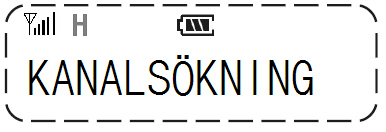 10 3. Tryck [Menu] för att bekräfta. Välj önskad nivå med[upp] eller [NED]. 4. Tryck [Menu] för att lagra valet. 6. Bläddra i menyn med [UPP] eller [NED] tills KANALSÖKNING visas. 7.