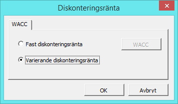 Mata in procenttal bara som siffror, exempelvis mata in 10 % som 10. Programmet omvandlar siffrorna automatiskt till procenttal. 3.1.2.