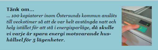 Dessutom värmer vi de flesta av våra byggnader med billigare och mer miljövänliga energislag än el.