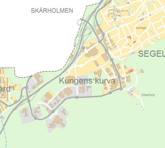 KOMMUNSTYRELSENS FÖRVALTNING ALLMÄNT ÄNDAMÅL (Kartindex 125) Projektbeskrivning GC-bro Kungens Kurva Förslag Syftet med detaljplanen är att ta fram en ny gång- och cykelförbindelse mellan