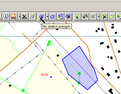 4.7.2 Brytpunktsredigering Välj det objekt som ska redigeras och klicka på Modifiera geometri-knappen.