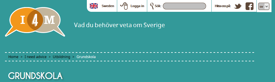 Användarväg genom webbplatsen I4M webbplatsen spårar din väg genom webbplatsen så att du enkelt kan gå tillbaka till de senaste sidor eller tillbaka till en tidigare sida du besökt.