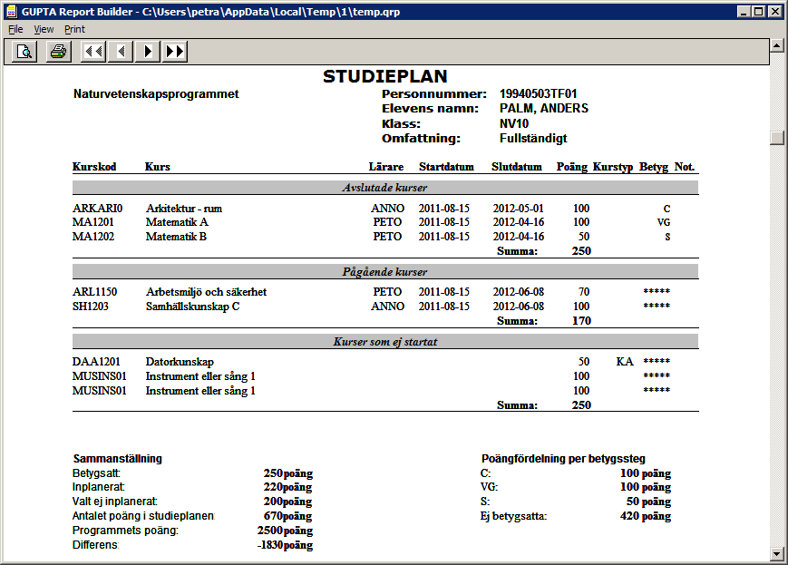 Övrigt Vid kpiering från resultatfönstret till Excel följer nu innehållet i sista klumnen med.