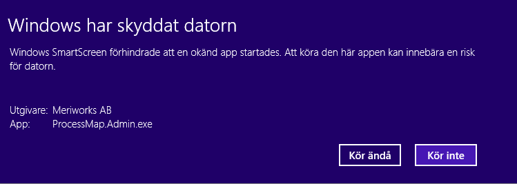 2. ProcessMap Editor ProcessMaps grafiska editor är enkel att använda för att rita processkartor. Tryck på Editera processkartan placerad en bit ned på informationssidan för att starta editorn.