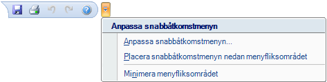 2.2.1. Startknapp ProcessMap startknapp Startknappen hanterar de vanligaste kommandon som används för att spara eller skriva ut.