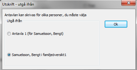 Handledning för utskrift av Grafisk antavla Med Bengt Samuelsson som centrumperson klickar du på längst upp t.v. i menyraden.