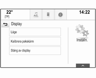 28 Grundläggande funktion Valet-läge Om du har aktiverat valet-läge låses alla displayer och inga ändringar kan göras i systemet.