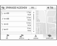 Välj vilken typ av trafikhändelser som ska undvikas. TMC-stationer TMC-radiostationerna levererar information om den aktuella trafiksituationen som vägs in i beräkningen av rutten.