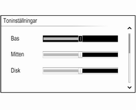 94 Grundläggande funktion Funktionstangenter Tryck på en av funktionstangenterna för att aktivera favoriten eller funktionsskärmknappen som visas rakt över respektive funktionstangent.