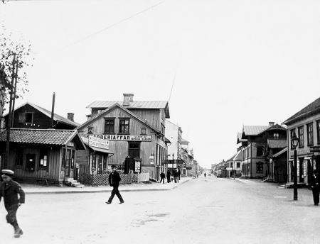 Storgatan vid Oscar IIs besök 6 september 1904.