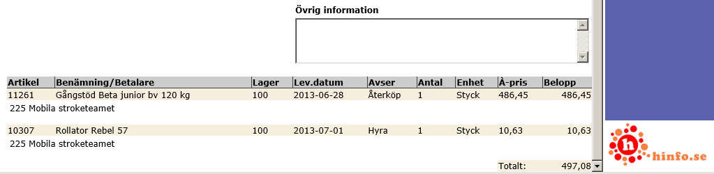 Leveransdatumet är preliminärt och beräknas utifrån disponibelt saldo, turbilar mm. När du registrerat alla rader går du vidare via fortsätt. Väljer du avbryt makuleras samtliga orderrader.