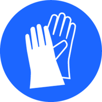 Fläckfritt Sida 5 av 11 Säkerhetsskyltar Andningsskydd Andningsskydd Handskydd Handskydd Lämpliga material Ögon- / ansiktsskydd Ögonskydd Hudskydd Hudskydd (av annat än händerna) Hygien / Miljö