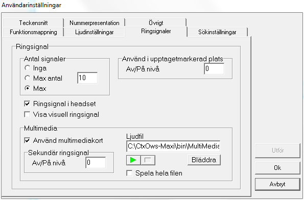 För betydelsen av respektive funktion, se Telefoni- och Katalogmenyerna samt respektive avsnitt där funktionerna beskrivs.